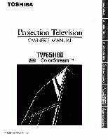 Toshiba TW65H80OM TV Operating Manual