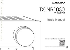 Onkyo TXNR1030 Audio/Video Receiver Operating Manual