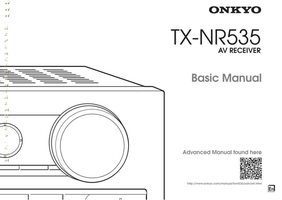 Onkyo TXNR535 Audio/Video Receiver Operating Manual