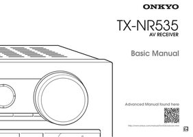 Onkyo TXNR535 Audio/Video Receiver Operating Manual