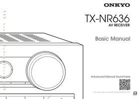 Onkyo TXNR636OM Audio/Video Receiver Operating Manual