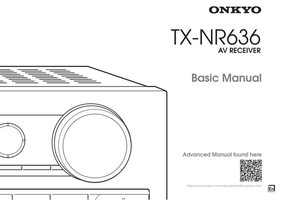 Onkyo TXNR636OM Audio/Video Receiver Operating Manual