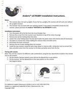 Anderic UC7058RY Receiver with RR7078TR Remote Replacement Ceiling Fan Remote Control Kit