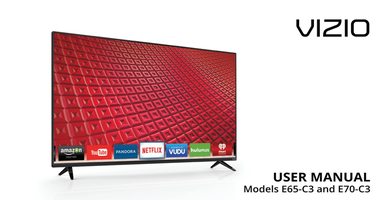 Vizio E70C3 TV Operating Manual