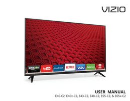 Vizio E40XC2 E43C2 E48C2 TV Operating Manual