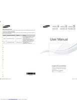 Samsung UN32D4003BD TV Operating Manual