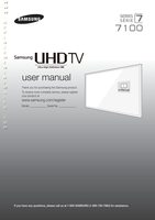 Samsung UN75JU7100FXZA TV Operating Manual