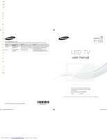Samsung UN55F7100AFXZAOM TV Operating Manual
