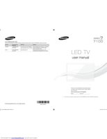 Samsung UN55F7100AFXZAOM TV Operating Manual