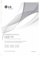LG 55LA7400UD TV Operating Manual