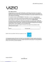 Vizio VBR120 Blu-Ray DVD Player Operating Manual