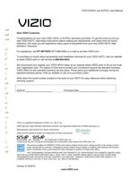 Vizio E320VL E370VL TV Operating Manual