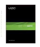 Vizio E421VL E470VL E551VL TV Operating Manual