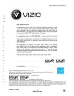 Vizio VF551XVT TV Operating Manual