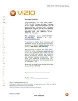 Vizio VO47LF TV Operating Manual