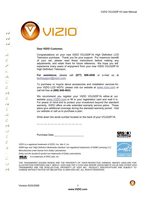 VIZIO VOJ320F1AOM Operating Manuals VIZIO VOJ320F1AOM Operating Manuals