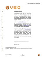 Vizio VX37L TV Operating Manual