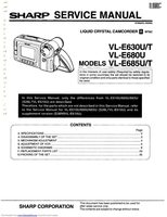 SHARP VLE685U/TOM Operating Manuals