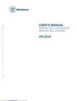 Westinghouse VR2218OM Operating Manuals