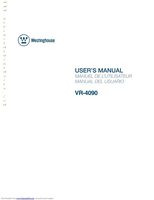 Westinghouse VR4090OM Operating Manuals