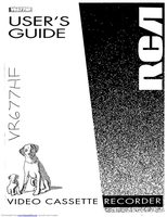 RCA VR677HF TV Operating Manual