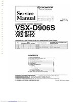 Pioneer VSX09TX Audio/Video Receiver Operating Manual