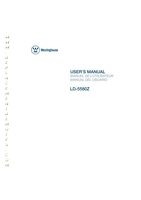 Westinghouse LD5580ZOM Operating Manuals Westinghouse LD5580ZOM Operating Manuals