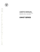 Westinghouse UW40TOM Operating Manuals