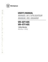 Westinghouse VM42F140SOM Operating Manuals