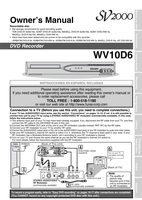 Funai WV10D6 DVD Recorder (DVDR) Operating Manual