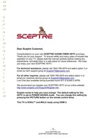 Sceptre X325BV TV Operating Manual