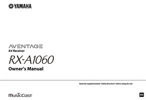 Yamaha RX-A1060 Audio/Video Receiver Operating Manual