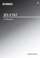 Yamaha RXV565 Audio/Video Receiver Operating Manual