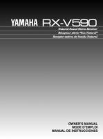 Yamaha RXV590 Audio/Video Receiver Operating Manual