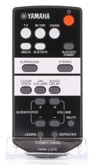 View Yamaha FSR66 Sound Bar Remote Control 360° photo gallery