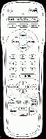 Zenith MBR3446 TV Remote Control