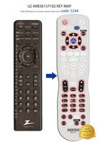 Zenith AKB36157102 TV Remote Control