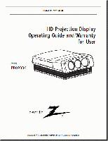 ZENITH PR0900XOM Operating Manuals