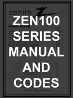 ZENITH ZEN100 CODESOM Operating Manuals