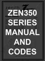 ZENITH ZEN350 CodesOM Operating Manuals