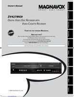 Magnavox ZV427MG9A/VCR DVD/VCR Combo Player Operating Manual