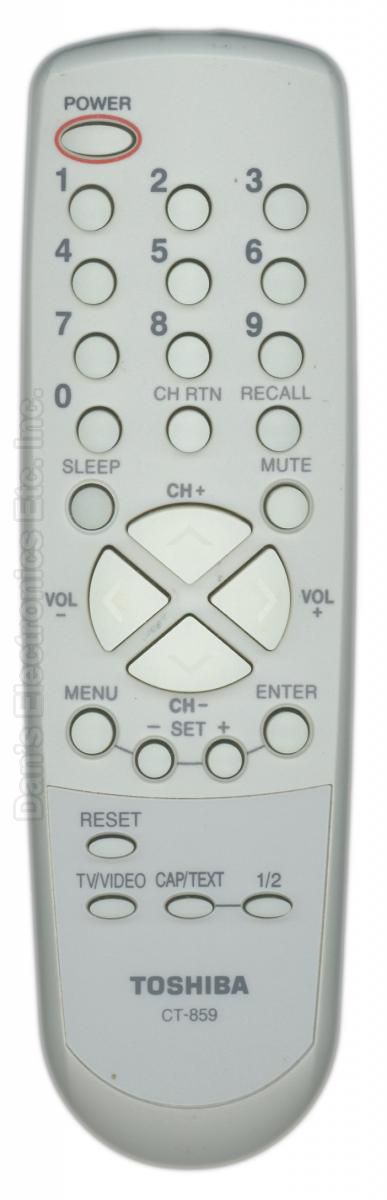 TOSHIBA CT859 TV Remote Control