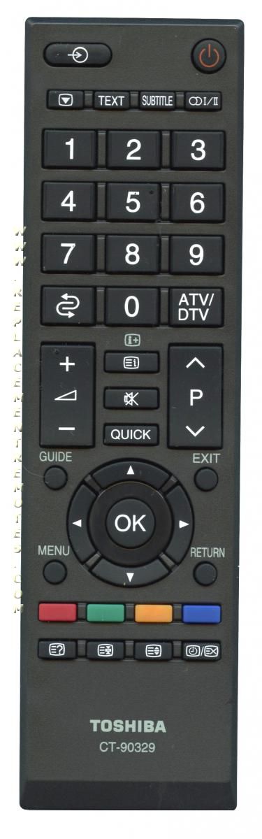 TOSHIBA CT90329 TV Remote Control