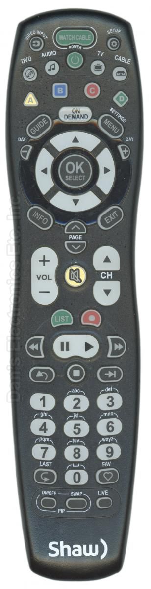 Universal-Electronics 2025B1B1 Shaw 4-Device Universal Remote Control