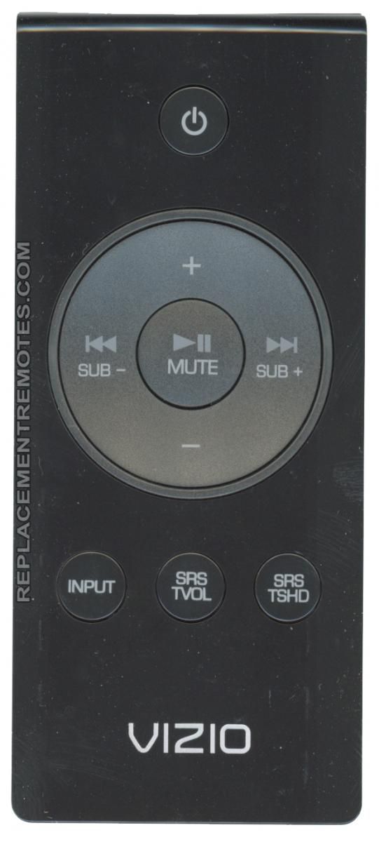 VIZIO 10230000119 Sound Bar Remote Control