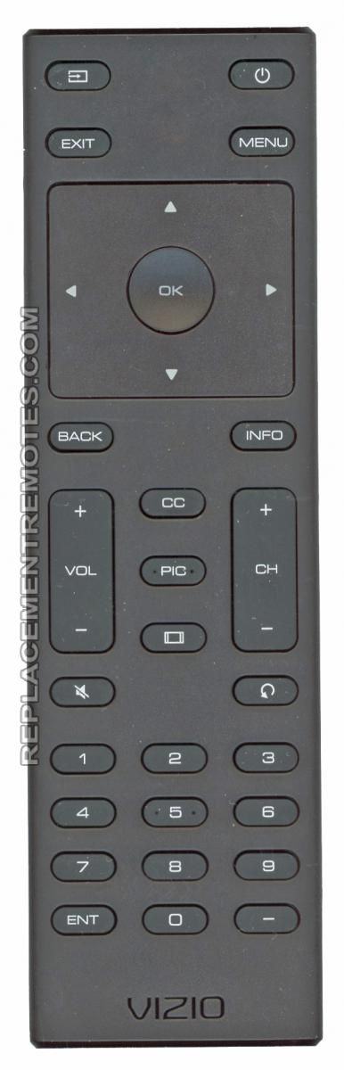VIZIO XRT134 TV Remote Control