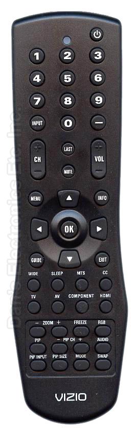 VIZIO 60014YL10706N TV Remote Control