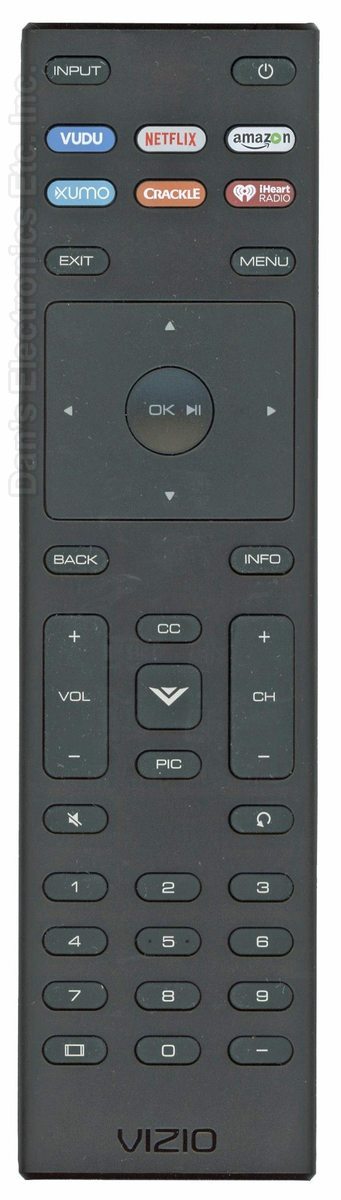 VIZIO XRT136/60015FA00600G TV Remote Control