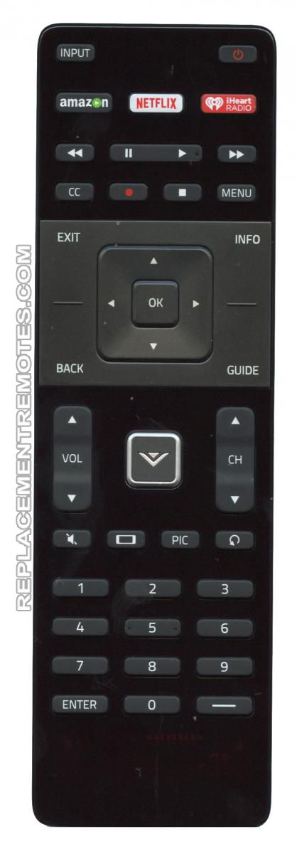 VIZIO XRT122 TV Remote Control