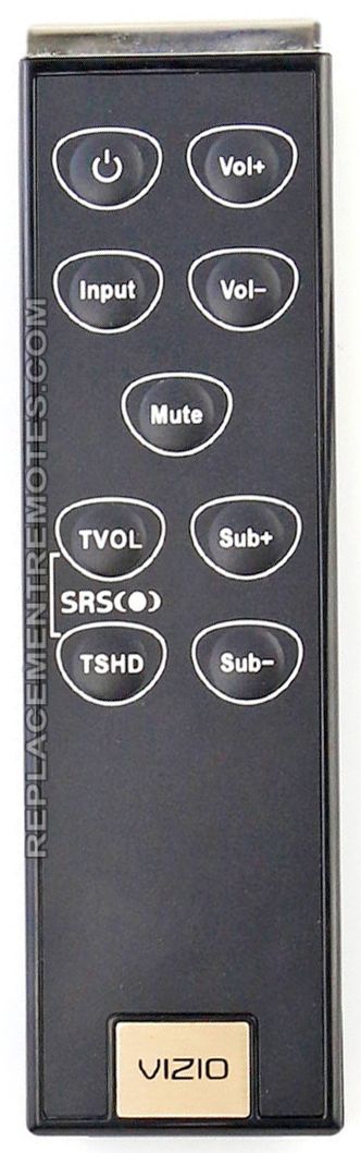 VIZIO VSB201 VSB210 VSB211 Audio System Audio Remote Control